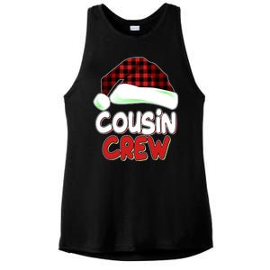 Funny Christmas Cousin Crew Matching Family Shirts Ladies PosiCharge Tri-Blend Wicking Tank