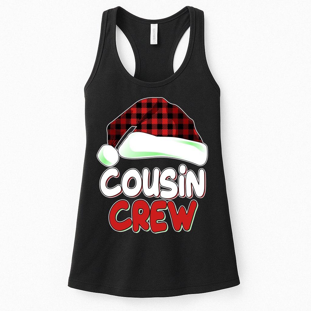 Funny Christmas Cousin Crew Matching Family Shirts Womens Tank Top