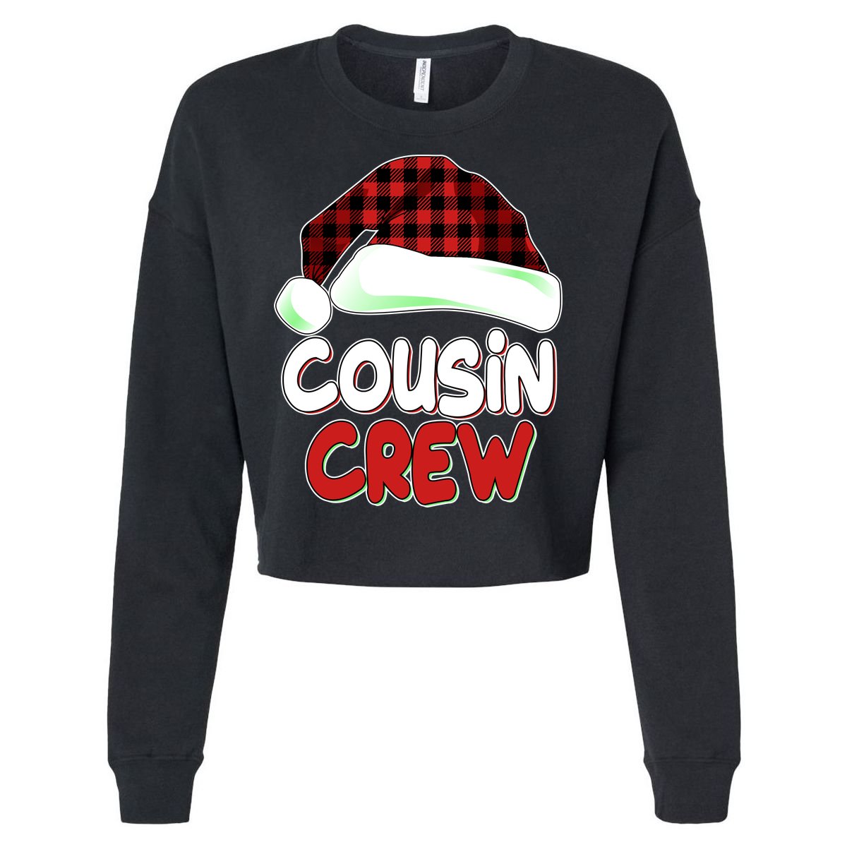 Funny Christmas Cousin Crew Matching Family Shirts Cropped Pullover Crew