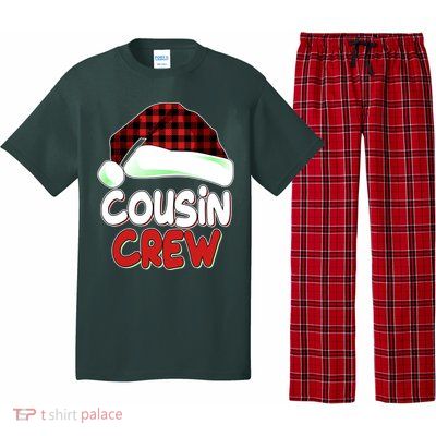 Funny Christmas Cousin Crew Matching Family Shirts Pajama Set
