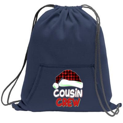 Funny Christmas Cousin Crew Matching Family Shirts Sweatshirt Cinch Pack Bag