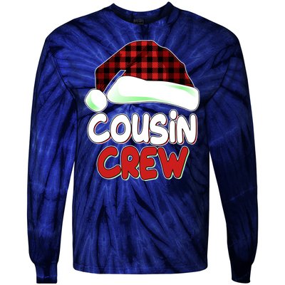 Funny Christmas Cousin Crew Matching Family Shirts Tie-Dye Long Sleeve Shirt