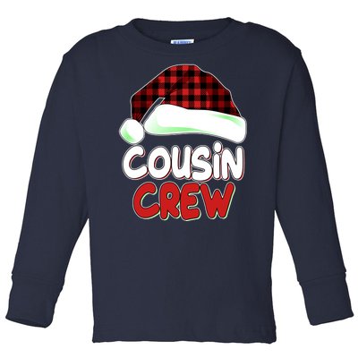 Funny Christmas Cousin Crew Matching Family Shirts Toddler Long Sleeve Shirt