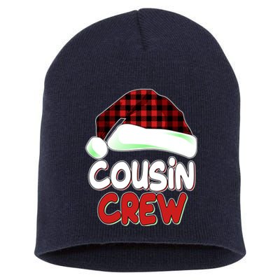 Funny Christmas Cousin Crew Matching Family Shirts Short Acrylic Beanie