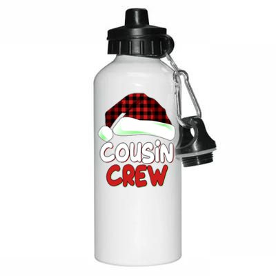 Funny Christmas Cousin Crew Matching Family Shirts Aluminum Water Bottle