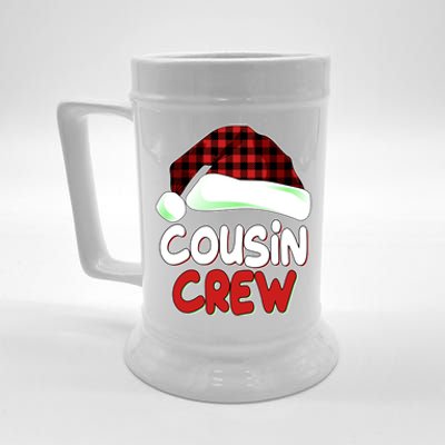 Funny Christmas Cousin Crew Matching Family Shirts Beer Stein