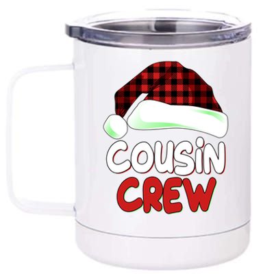 Funny Christmas Cousin Crew Matching Family Shirts 12 oz Stainless Steel Tumbler Cup