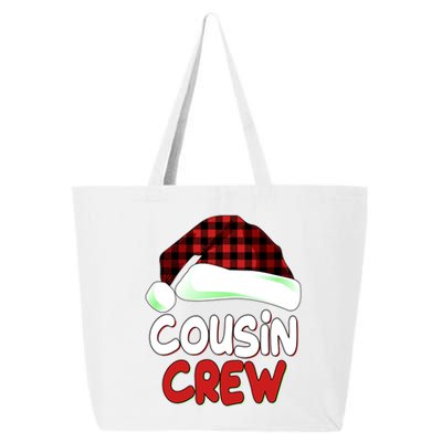 Funny Christmas Cousin Crew Matching Family Shirts 25L Jumbo Tote