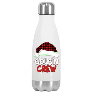 Funny Christmas Cousin Crew Matching Family Shirts Stainless Steel Insulated Water Bottle