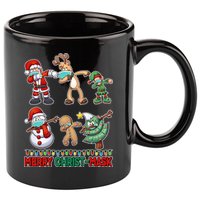 Funny Christmas Dabbing Merry Christ-Mask 11oz C Handle Ceramic Mug