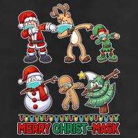 Funny Christmas Dabbing Merry Christ-Mask 11oz C Handle Ceramic Mug
