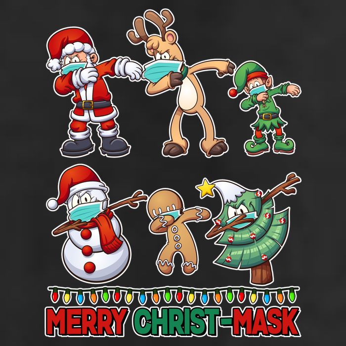 Funny Christmas Dabbing Merry Christ-Mask 11oz C Handle Ceramic Mug