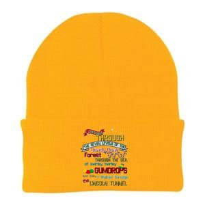 Funny Christmas Elf Map Knit Cap Winter Beanie