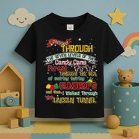 Funny Christmas Elf Map Toddler T-Shirt