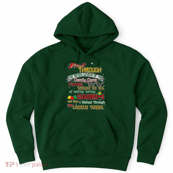 Funny Christmas Elf Map Hoodie