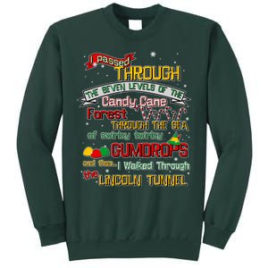 Funny Christmas Elf Map Sweatshirt