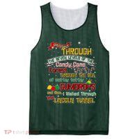 Funny Christmas Elf Map Mesh Reversible Basketball Jersey Tank