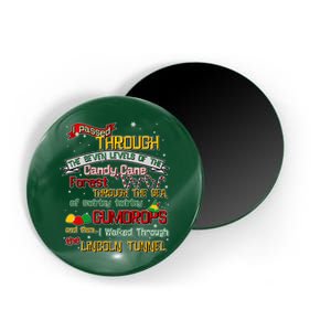 Funny Christmas Elf Map Magnet