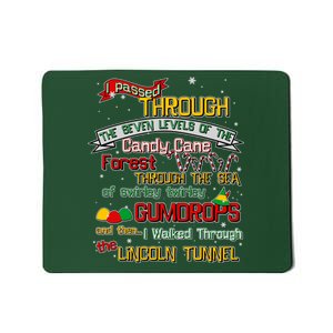 Funny Christmas Elf Map Mousepad