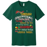 Funny Christmas Elf Map Premium T-Shirt