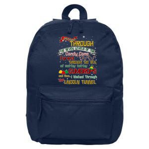 Funny Christmas Elf Map 16 in Basic Backpack