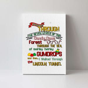 Funny Christmas Elf Map Canvas