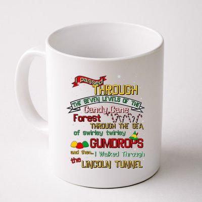 Funny Christmas Elf Map Coffee Mug