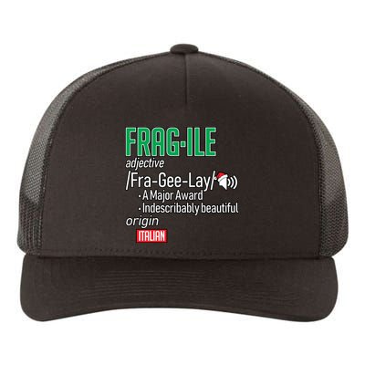 Funny Christmas Fragile Definition  Yupoong Adult 5-Panel Trucker Hat