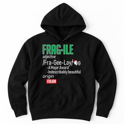 Funny Christmas Fragile Definition  Hoodie