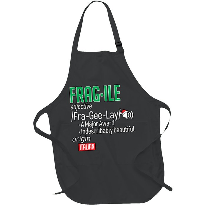 Funny Christmas Fragile Definition  Apron