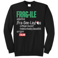 Funny Christmas Fragile Definition  Sweatshirt