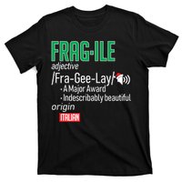 Funny Christmas Fragile Definition  T-Shirt