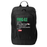 Funny Christmas Fragile Definition  City Backpack