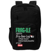Funny Christmas Fragile Definition  Impact Tech Backpack