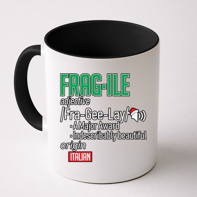 Funny Christmas Fragile Definition  Mug
