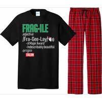 Funny Christmas Fragile Definition  Pajama Set