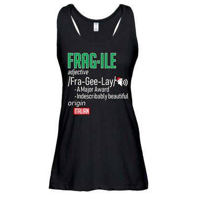 Funny Christmas Fragile Definition  Ladies Essential Flowy Tank