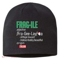 Funny Christmas Fragile Definition  Sustainable Beanie