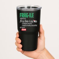 Funny Christmas Fragile Definition  Tumbler