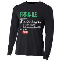 Funny Christmas Fragile Definition  Cooling Performance Long Sleeve Crew
