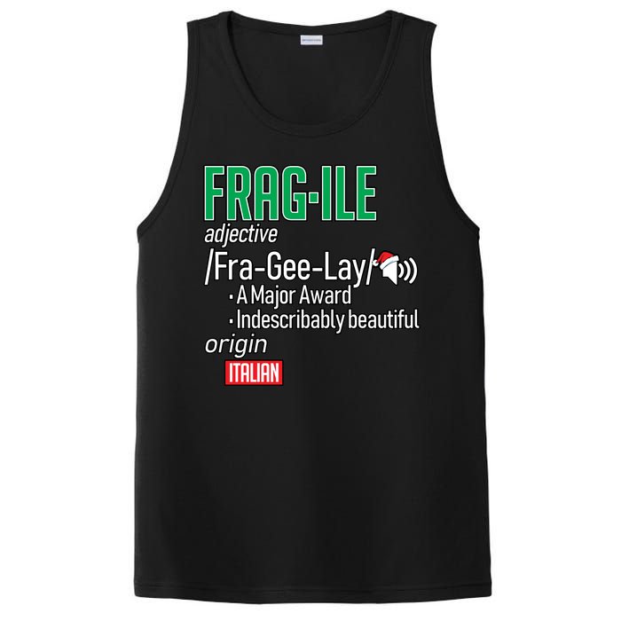 Funny Christmas Fragile Definition  PosiCharge Competitor Tank