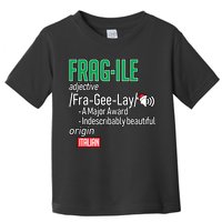 Funny Christmas Fragile Definition  Toddler T-Shirt