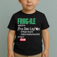 Funny Christmas Fragile Definition  Toddler T-Shirt