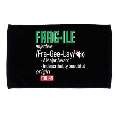 Funny Christmas Fragile Definition  Microfiber Hand Towel