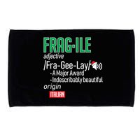 Funny Christmas Fragile Definition  Microfiber Hand Towel