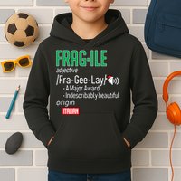 Funny Christmas Fragile Definition  Kids Hoodie