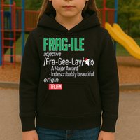 Funny Christmas Fragile Definition  Kids Hoodie