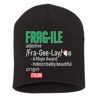 Funny Christmas Fragile Definition  Short Acrylic Beanie