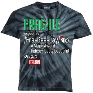 Funny Christmas Fragile Definition  Kids Tie-Dye T-Shirt