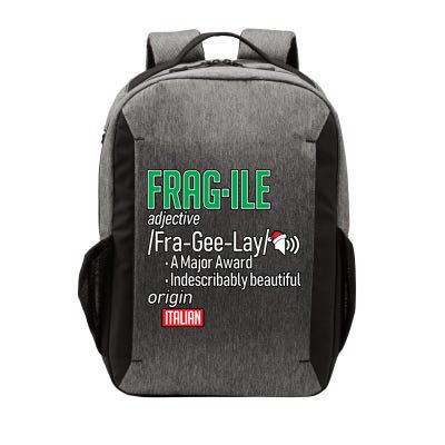 Funny Christmas Fragile Definition  Vector Backpack